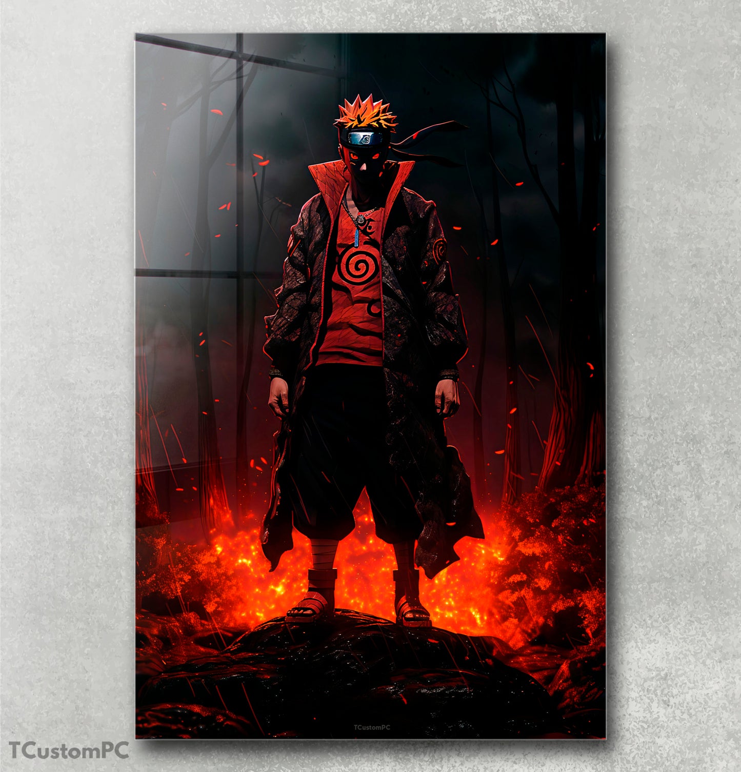 Pintura de Naruto sombrio