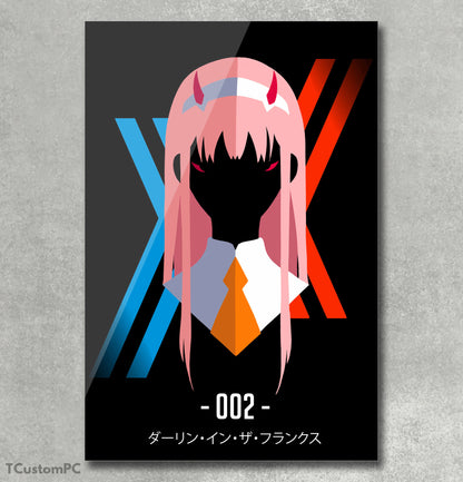 Querida no Franxx, pintura Zero Two "002"