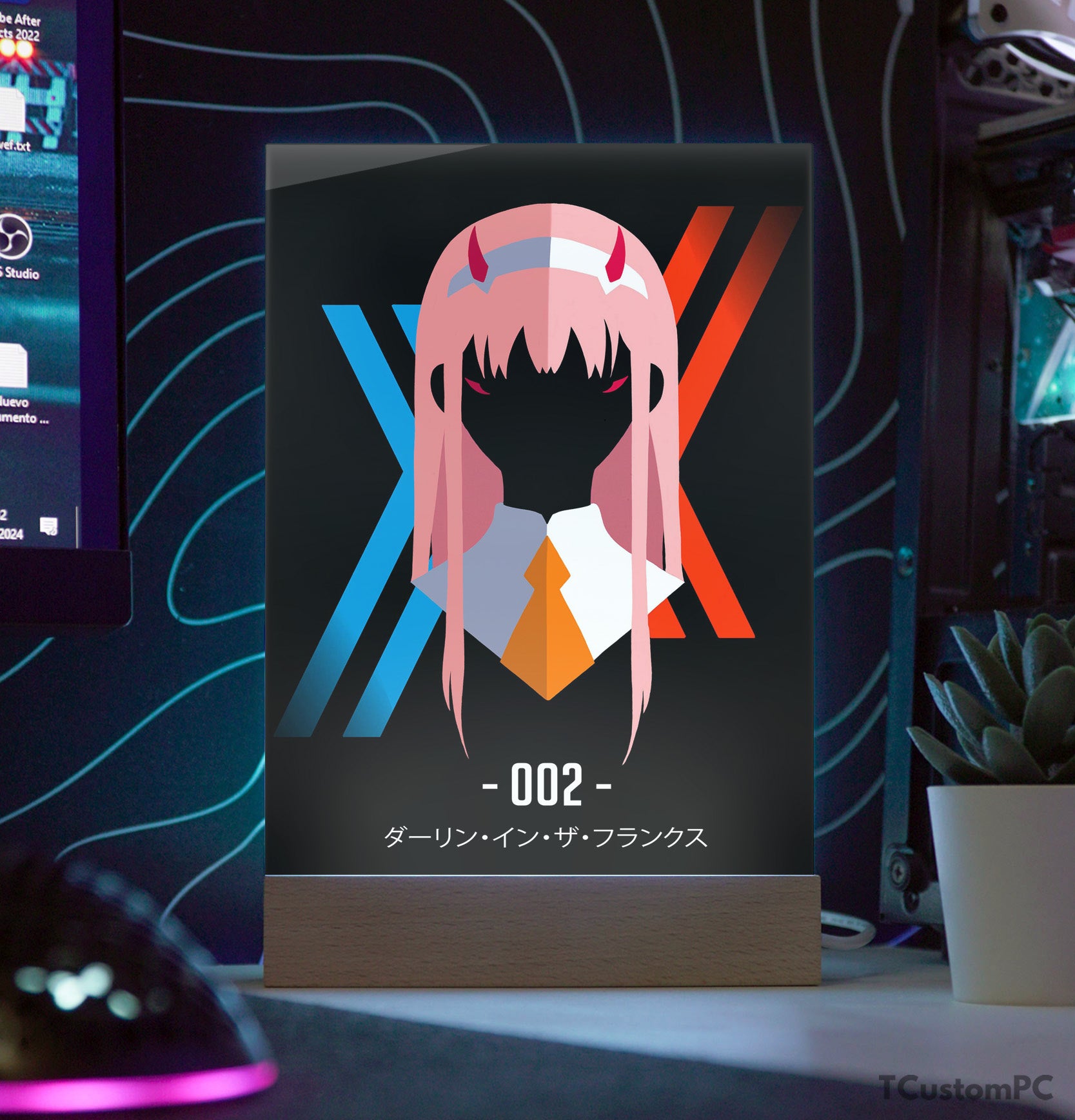 TC-Lamp Darling-in-the-Franxx,-Zero-Two-002, Nuevo Diseño - Lámpara led ...