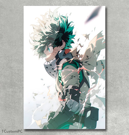 Lado Deku Meu herói Academia pintura