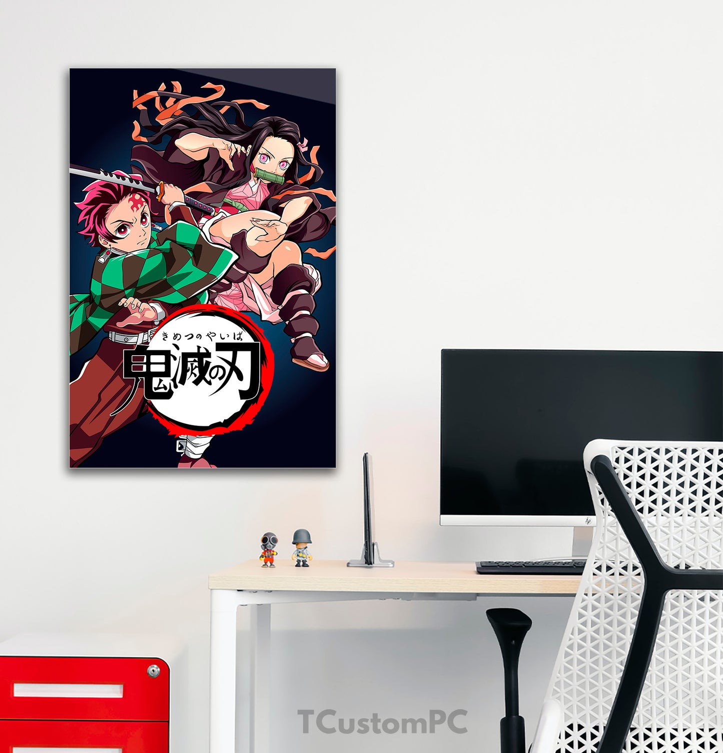 Pintura de anime Demon Slayer - Tanjiro e Nezuko