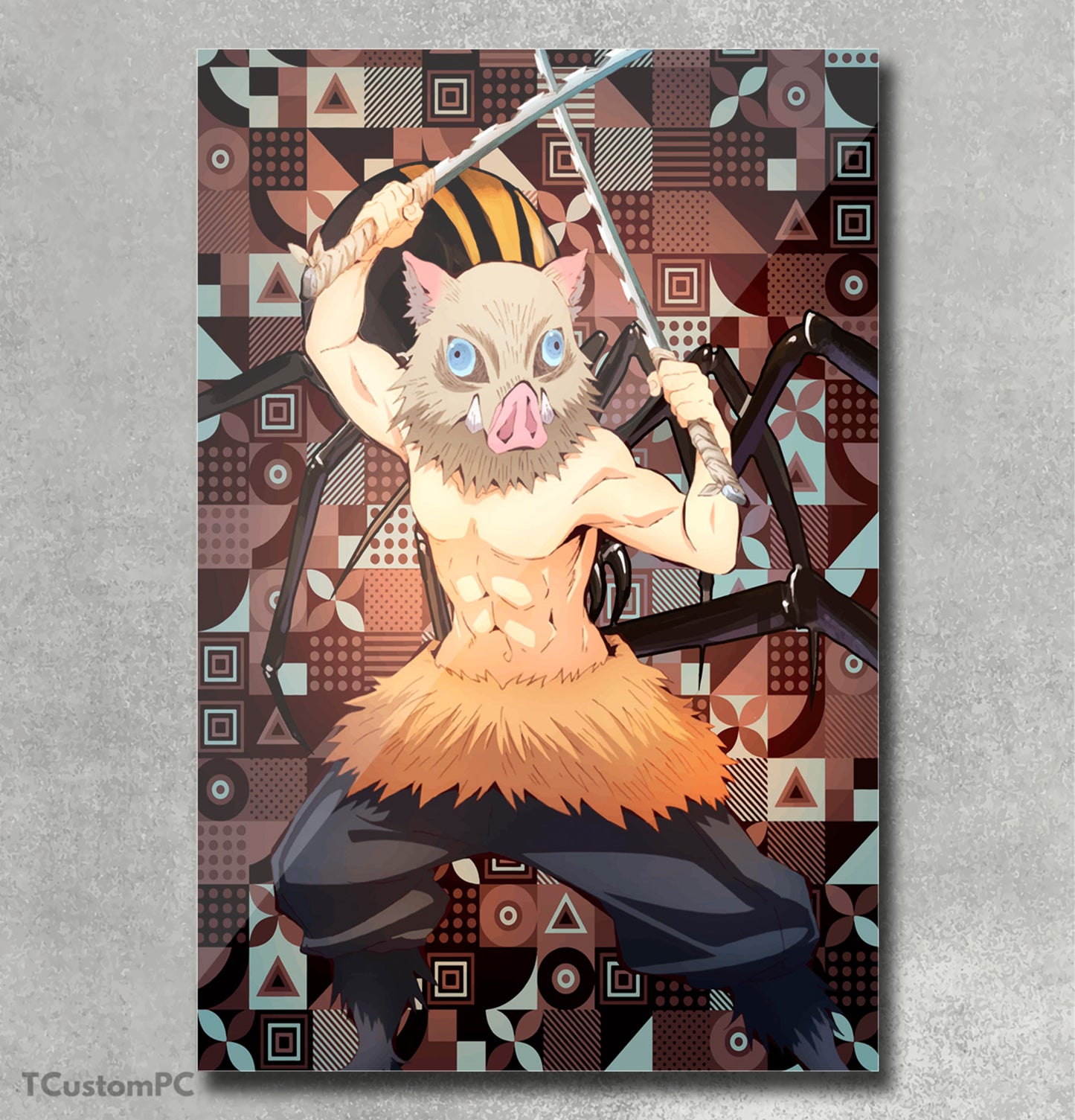 Demon Slayer Inosuke Hashibira painting