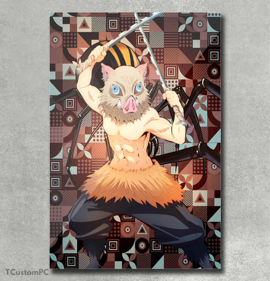 Demon Slayer Inosuke Hashibira painting