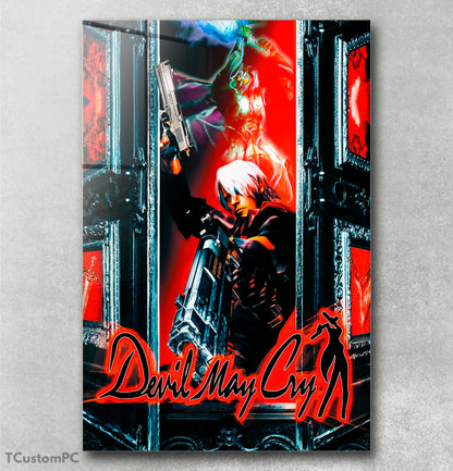 Pintura final da arte da capa do pôster de Devil May Cry 1