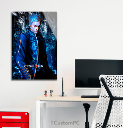 Devil May Cry 3 Vergil portrait painting