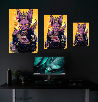 Dragon Ball, pintura de Beerus X Off White