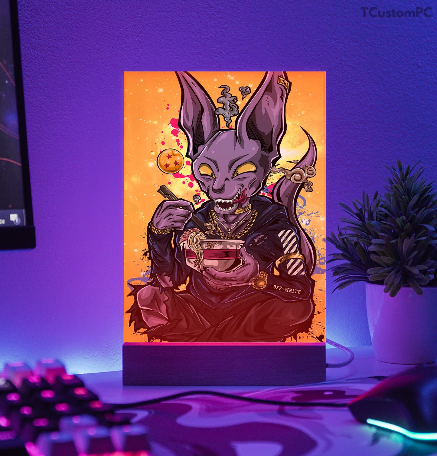 TC-Lâmpada Dragon Ball, Beerus X Off White