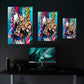 Wall Art Dragon Ball, Gogeta all Forms