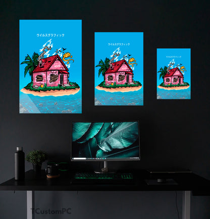 Dragon Ball painting, Kame "Trap House"