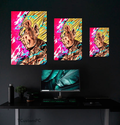 Dragon Ball painting, Majin Vegeta