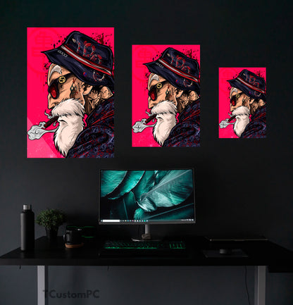 Wall Art Dragon Ball, Master Roshi