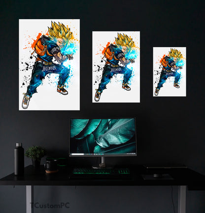 Pintura de Dragon Ball, SS2 Goku