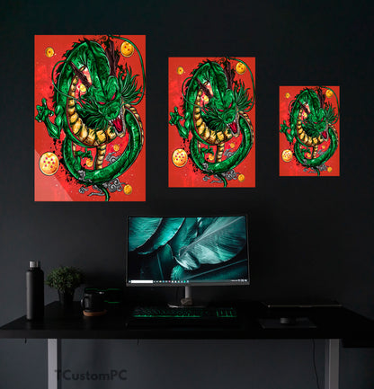 Dragon Ball painting, Shenron Bape Belly