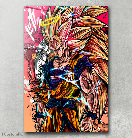 Wall Art Dragon Ball, Super Saiyan