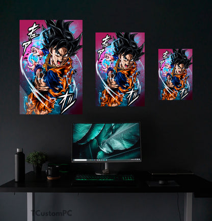 Dragon Ball, pintura de Goku Ultra Instinto