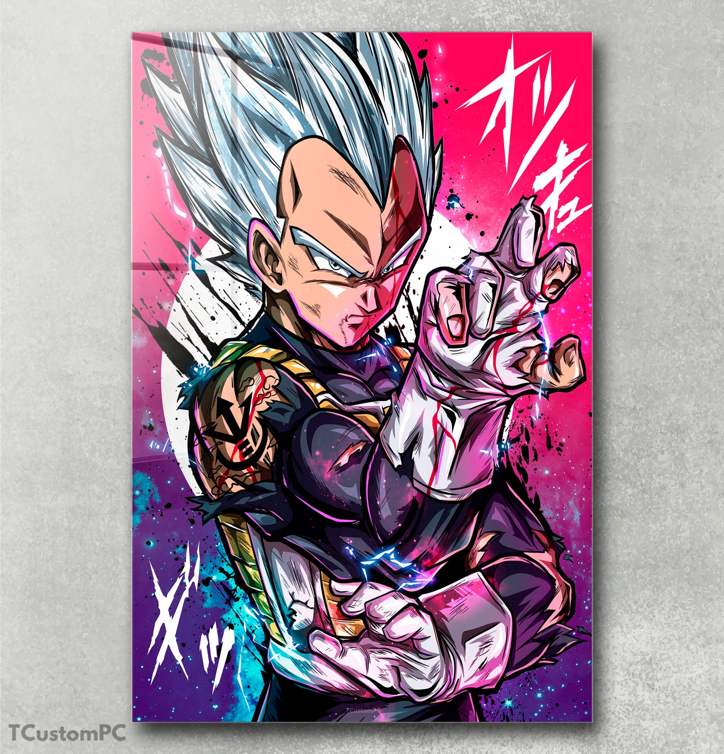 Arte de parede Dragon Ball, Vegeta Mastered