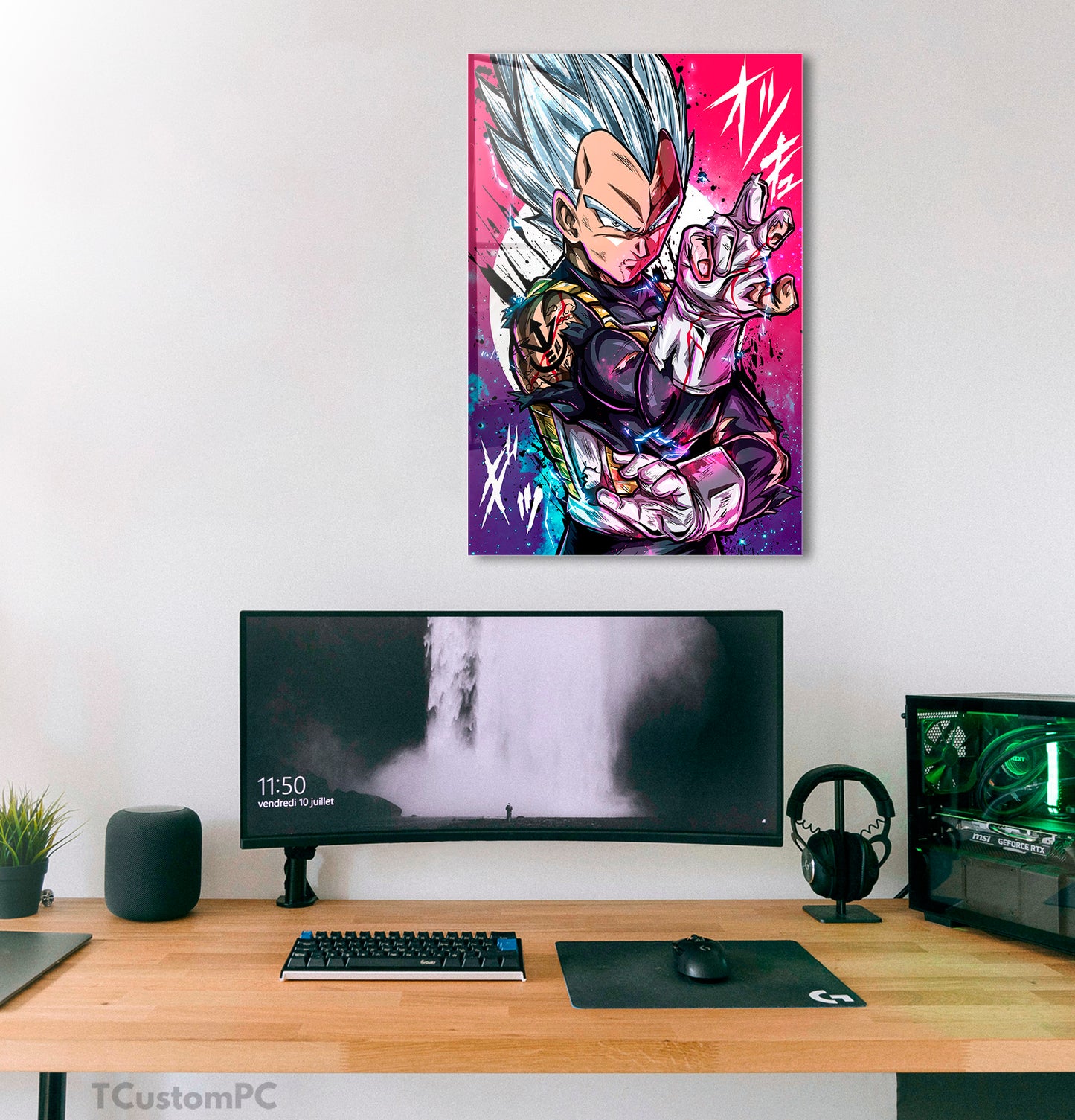 Wall Art Dragon Ball, Vegeta Mastered