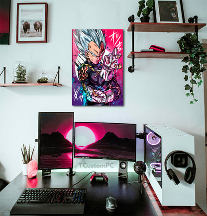 Wall Art Dragon Ball, Vegeta Mastered