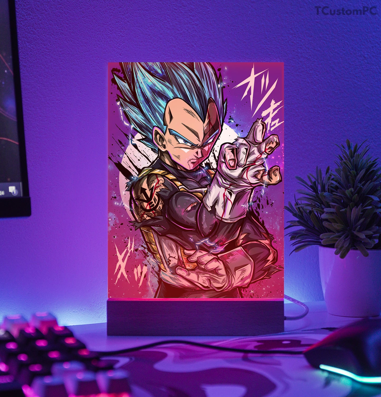 TC-Lâmpada Dragon Ball, Vegeta SS Deus Azul