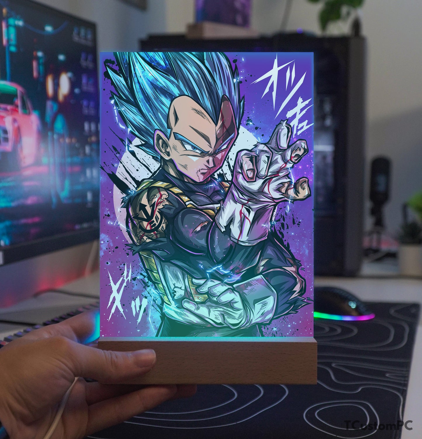 TC-Lâmpada Dragon Ball, Vegeta SS Deus Azul