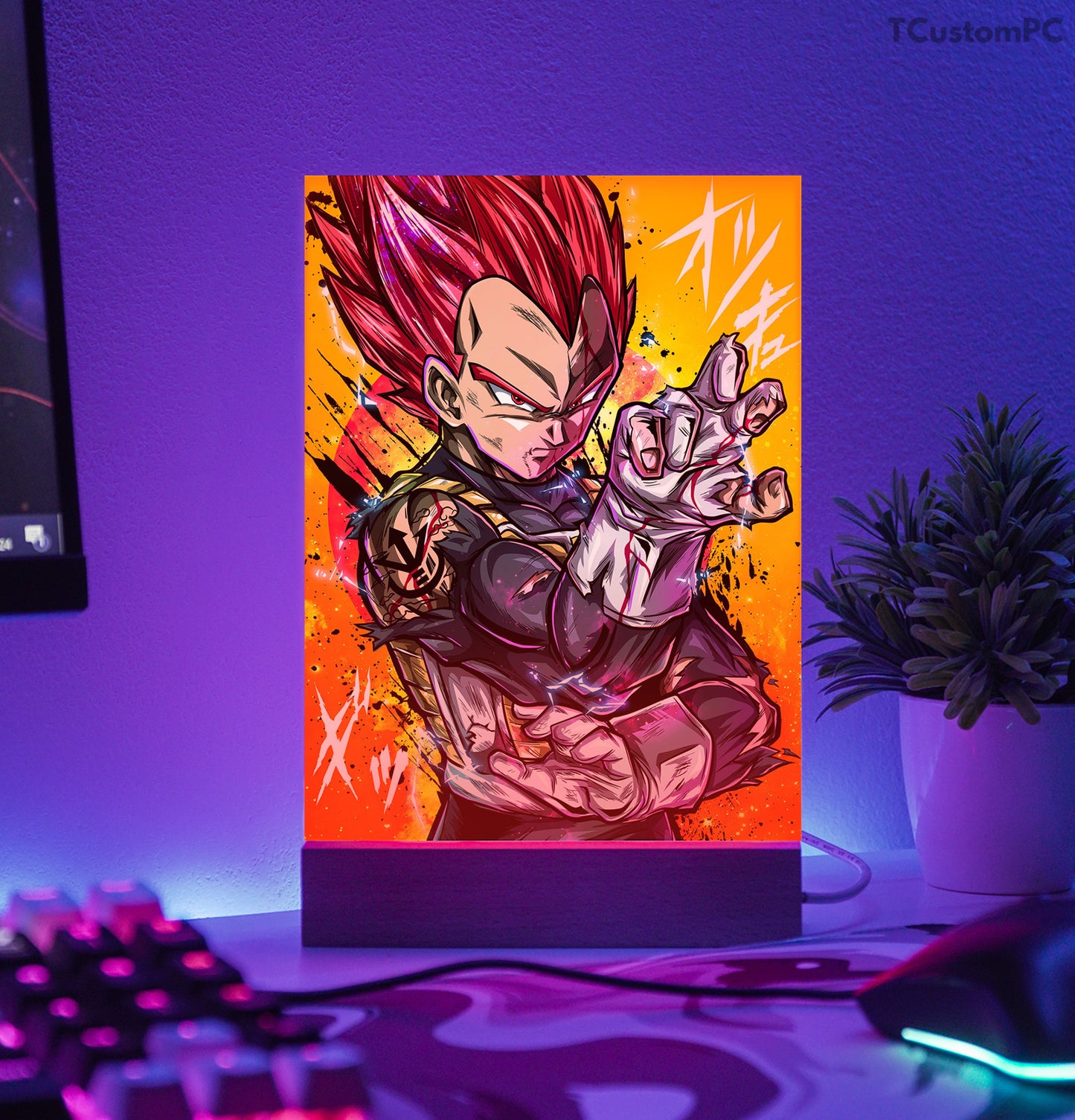 TC-Lâmpada Dragon Ball, Vegeta SS Deus Vermelho