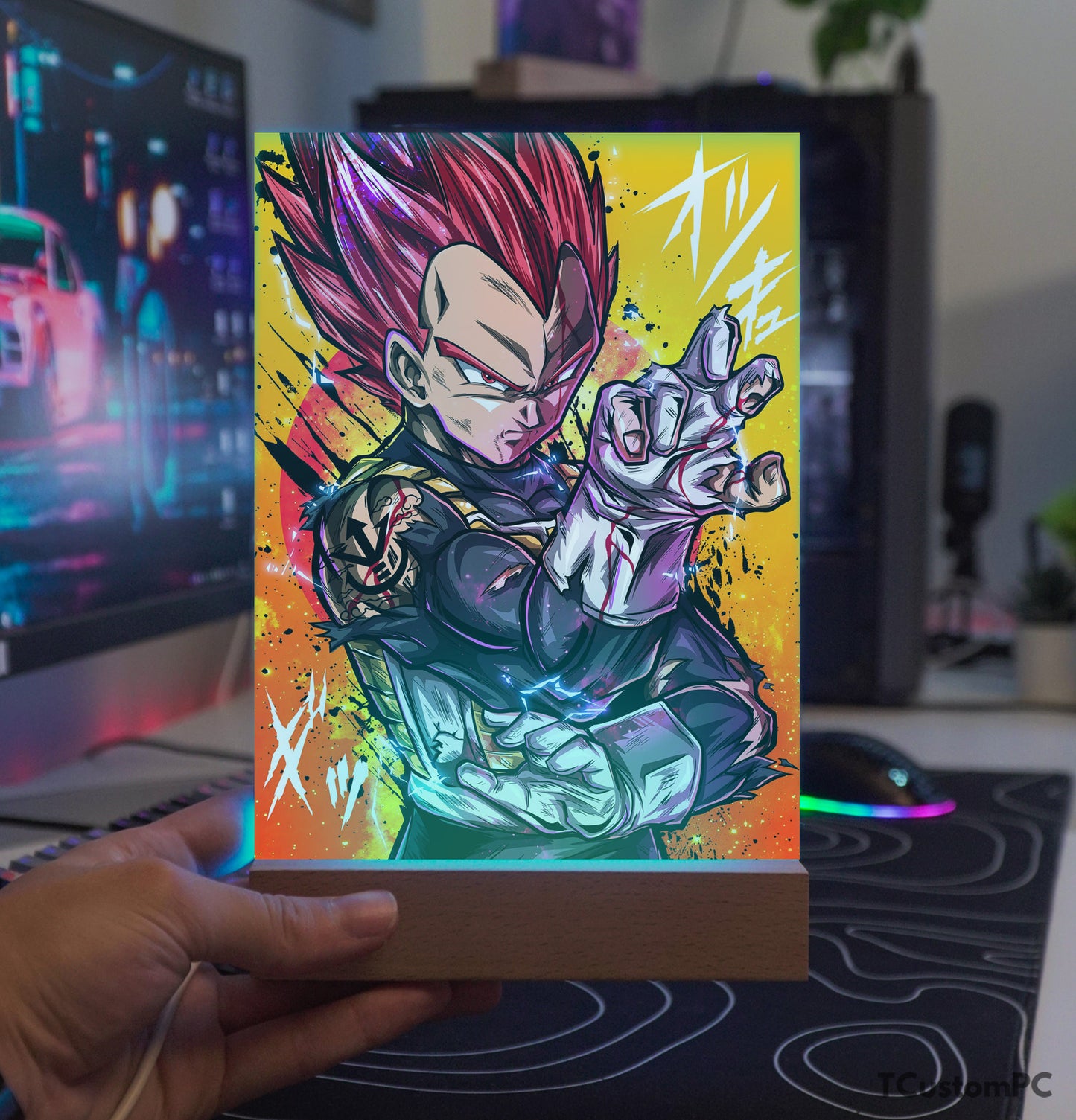 TC-Lâmpada Dragon Ball, Vegeta SS Deus Vermelho