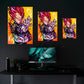 Wall Art Dragon Ball, Vegeta SS God Red