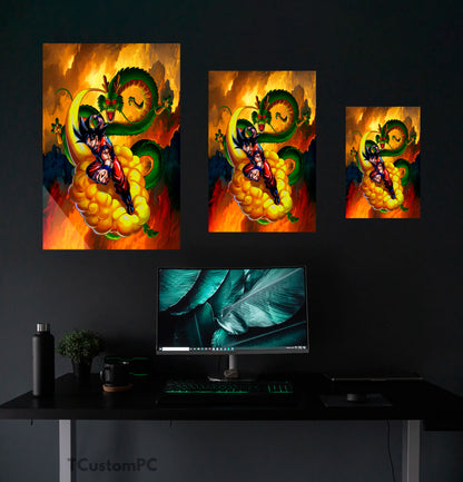 Dragon Wukong painting