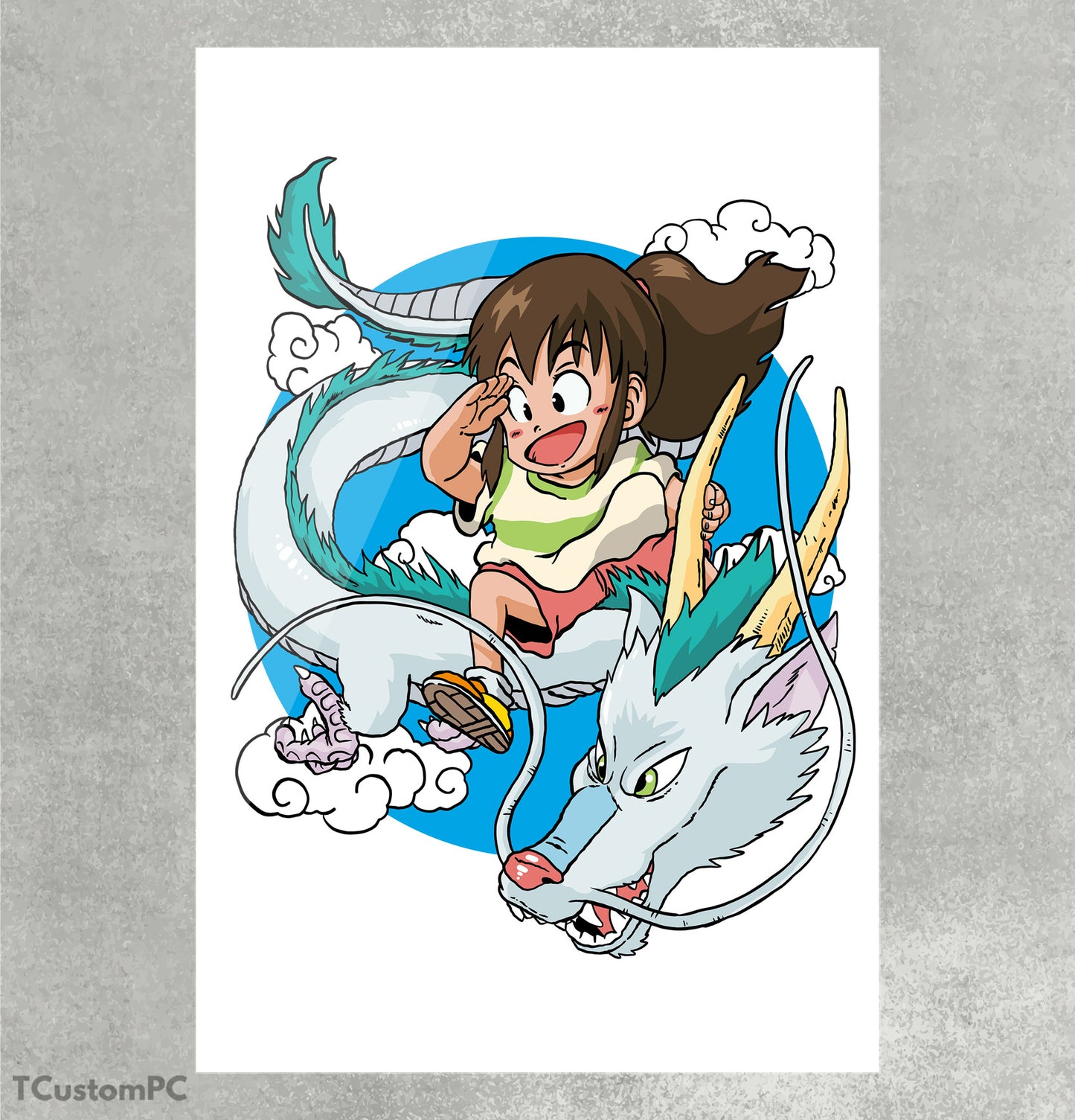 Pintura de dragão haku