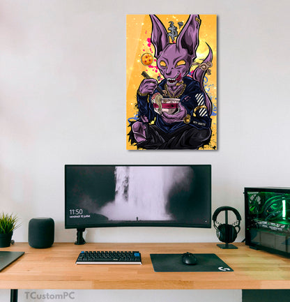 Pintura Dragon Ball, Beerus X Off White