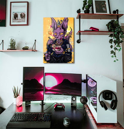 Pintura Dragon Ball, Beerus X Off White