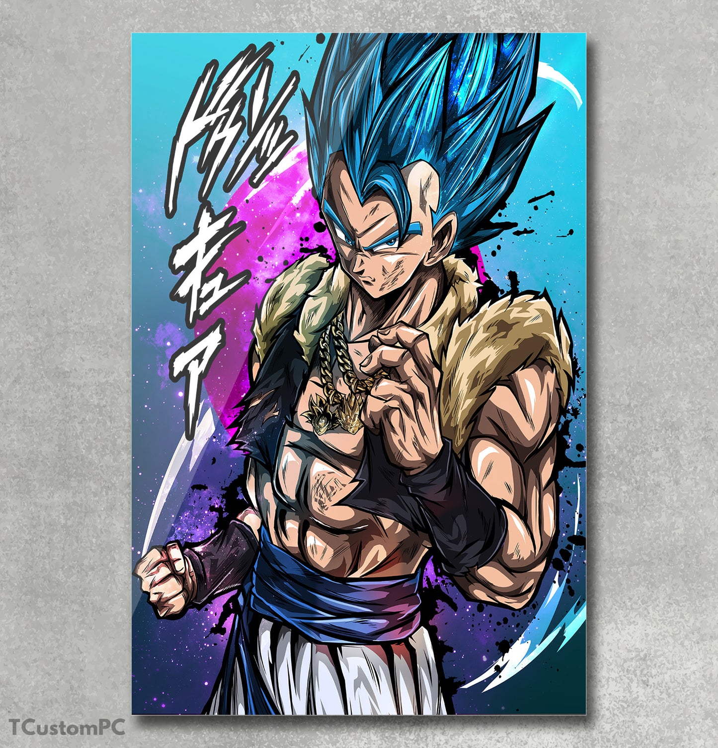 Wall Art Dragon Ball, Gogeta Blue DBS