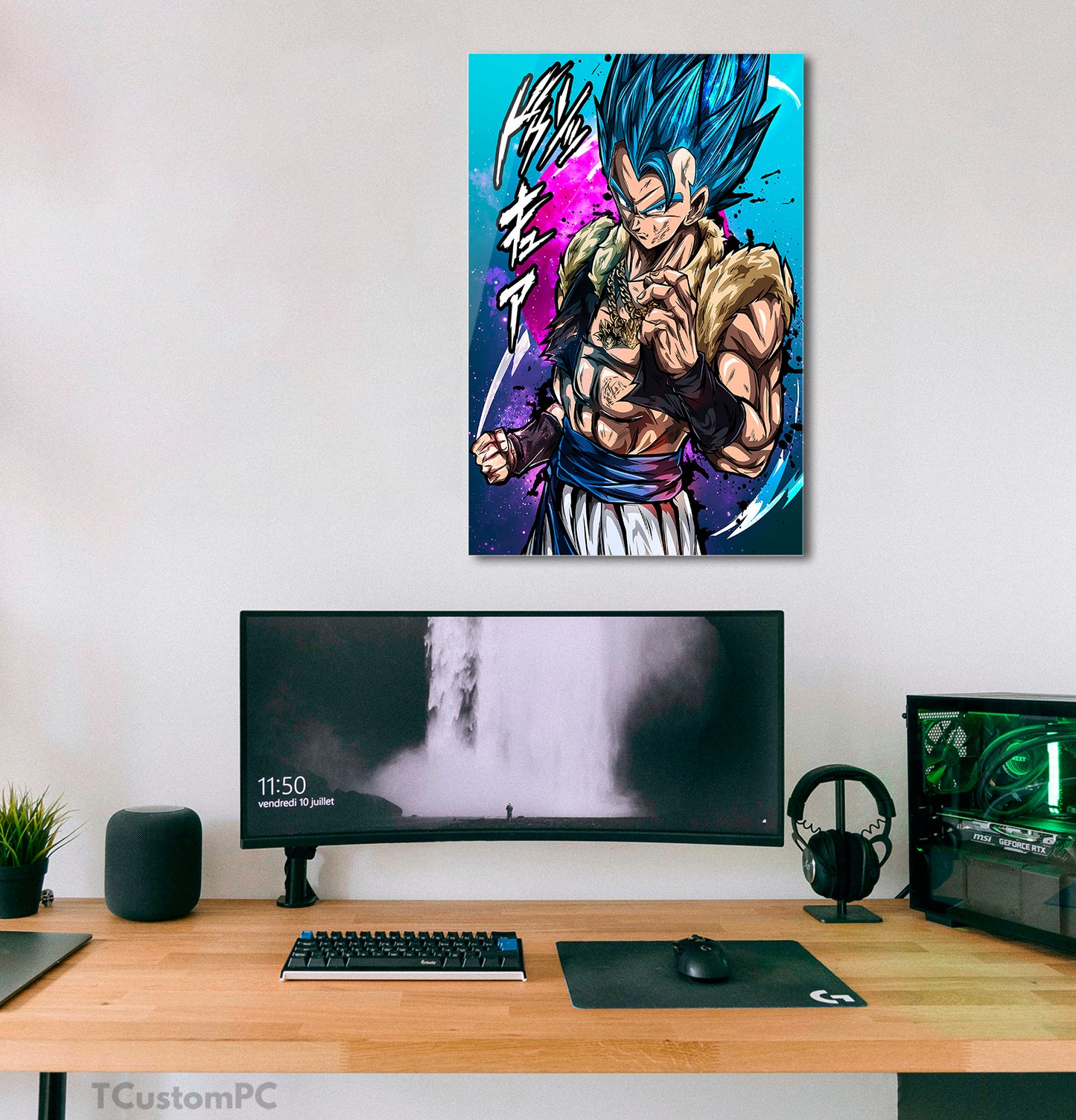 Wall Art Dragon Ball, Gogeta Blue DBS