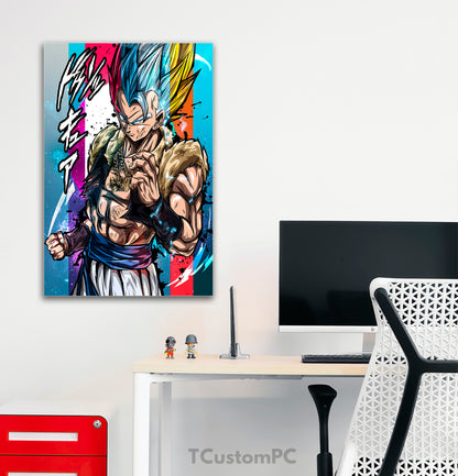 Wall Art Dragon Ball, Gogeta all Forms