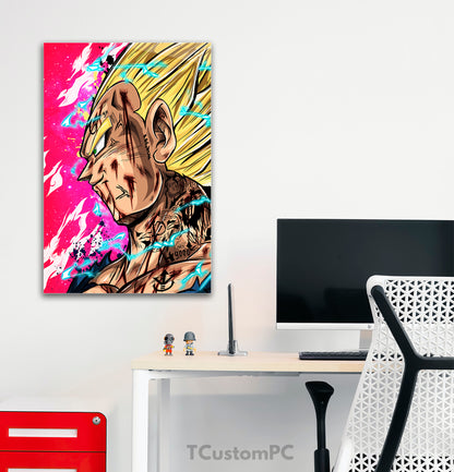 Dragon Ball painting, Majin Vegeta