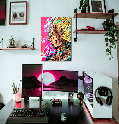 Dragon Ball painting, Majin Vegeta