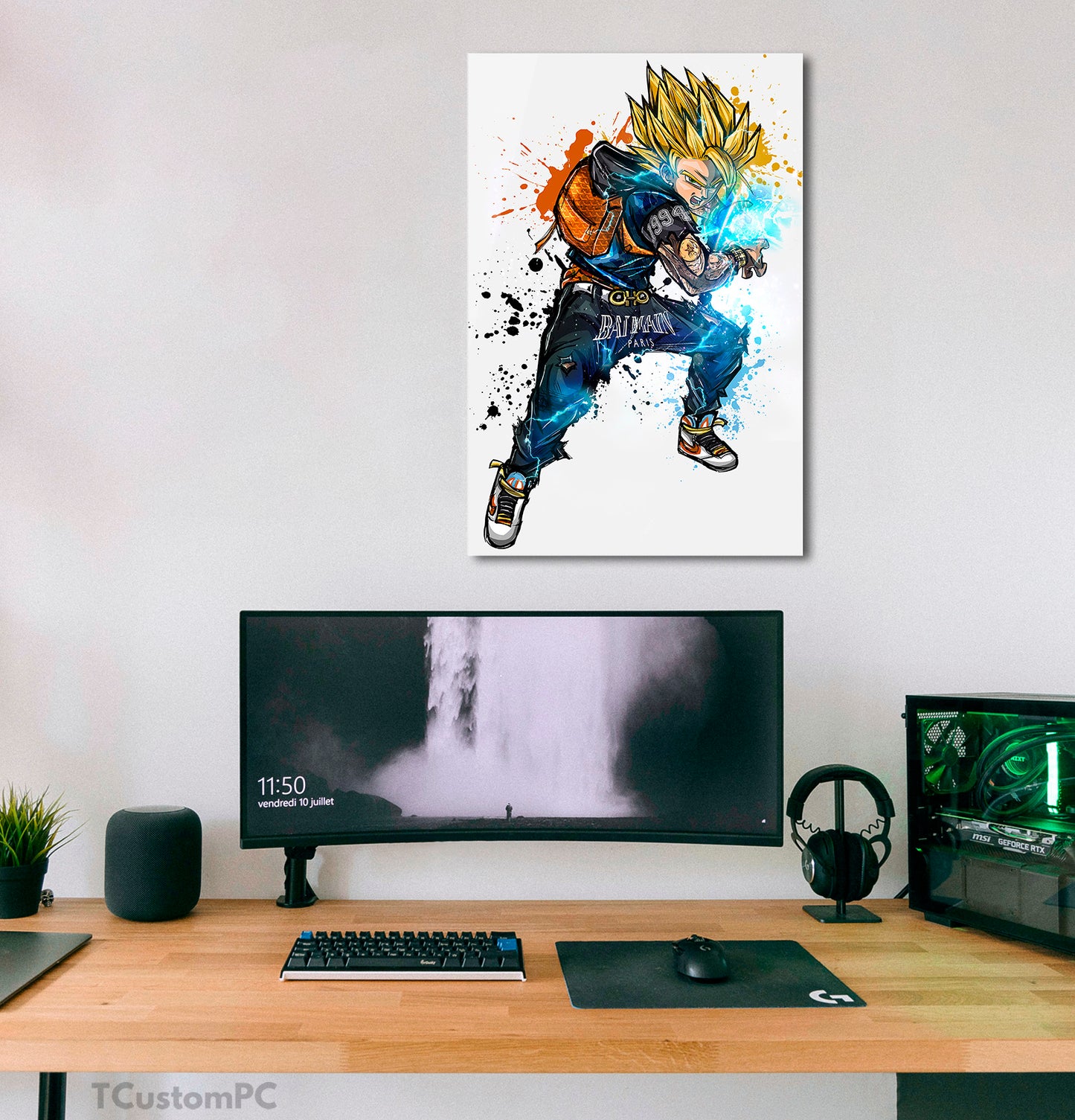 Wall Art Dragon Ball, SS2 Goku