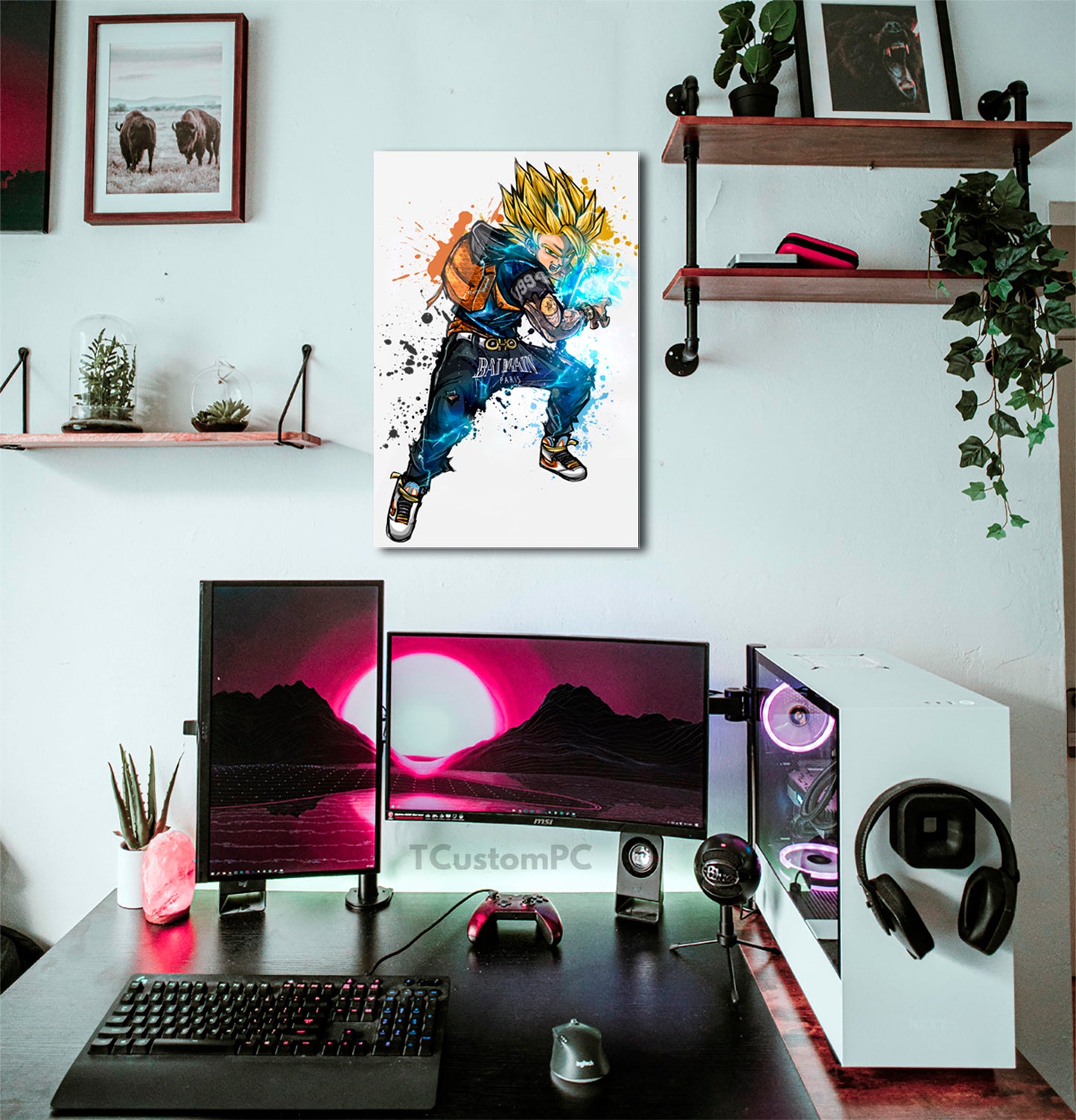 Wall Art Dragon Ball, SS2 Goku