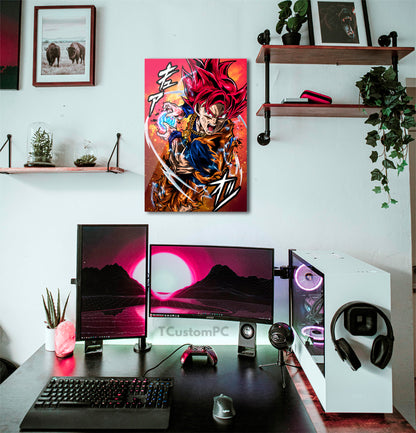 Wall Art Dragon Ball, SSJ Red God