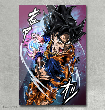 Dragon Ball, pintura de Goku Ultra Instinto