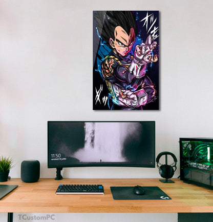 Pintura de Dragon Ball, Base de Vegeta