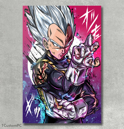 Pintura de Dragon Ball, Vegeta Masterizada