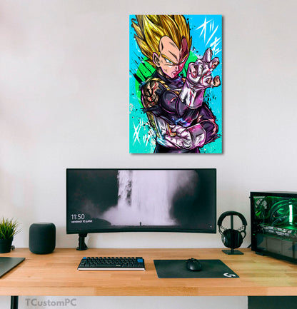 Dragon Ball, pintura de Vegeta SS