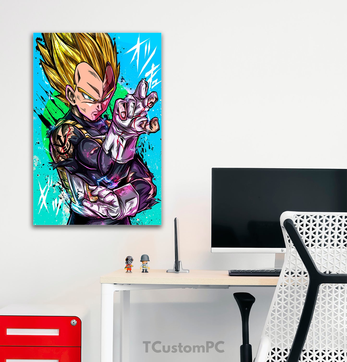 Wall Art Dragon Ball, Vegeta SS