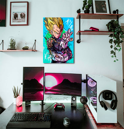 Dragon Ball, pintura de Vegeta SS