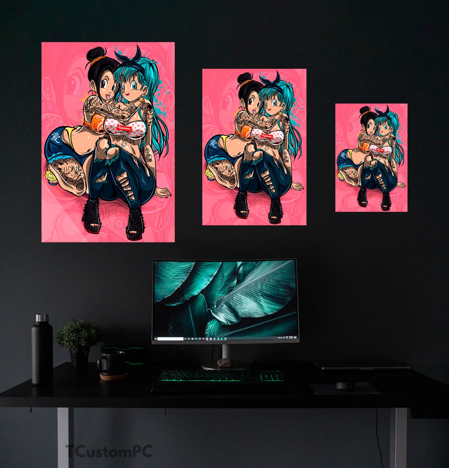 Wall Art Dragon, Ball Bulma X Chichi