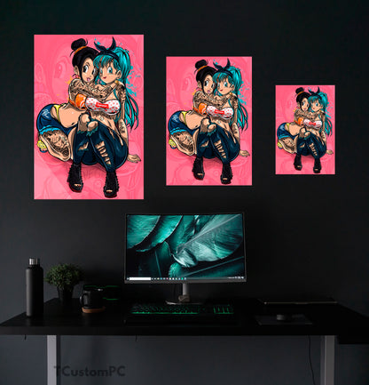 Wall Art Dragon, Ball Bulma X Chichi