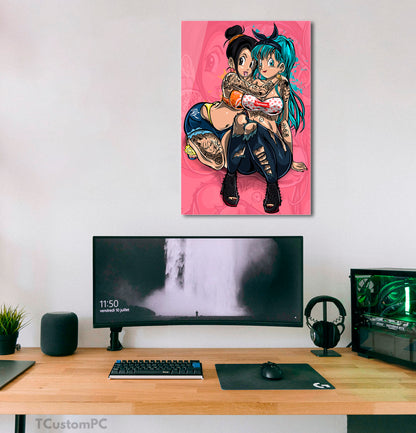 Wall Art Dragon, Ball Bulma X Chichi