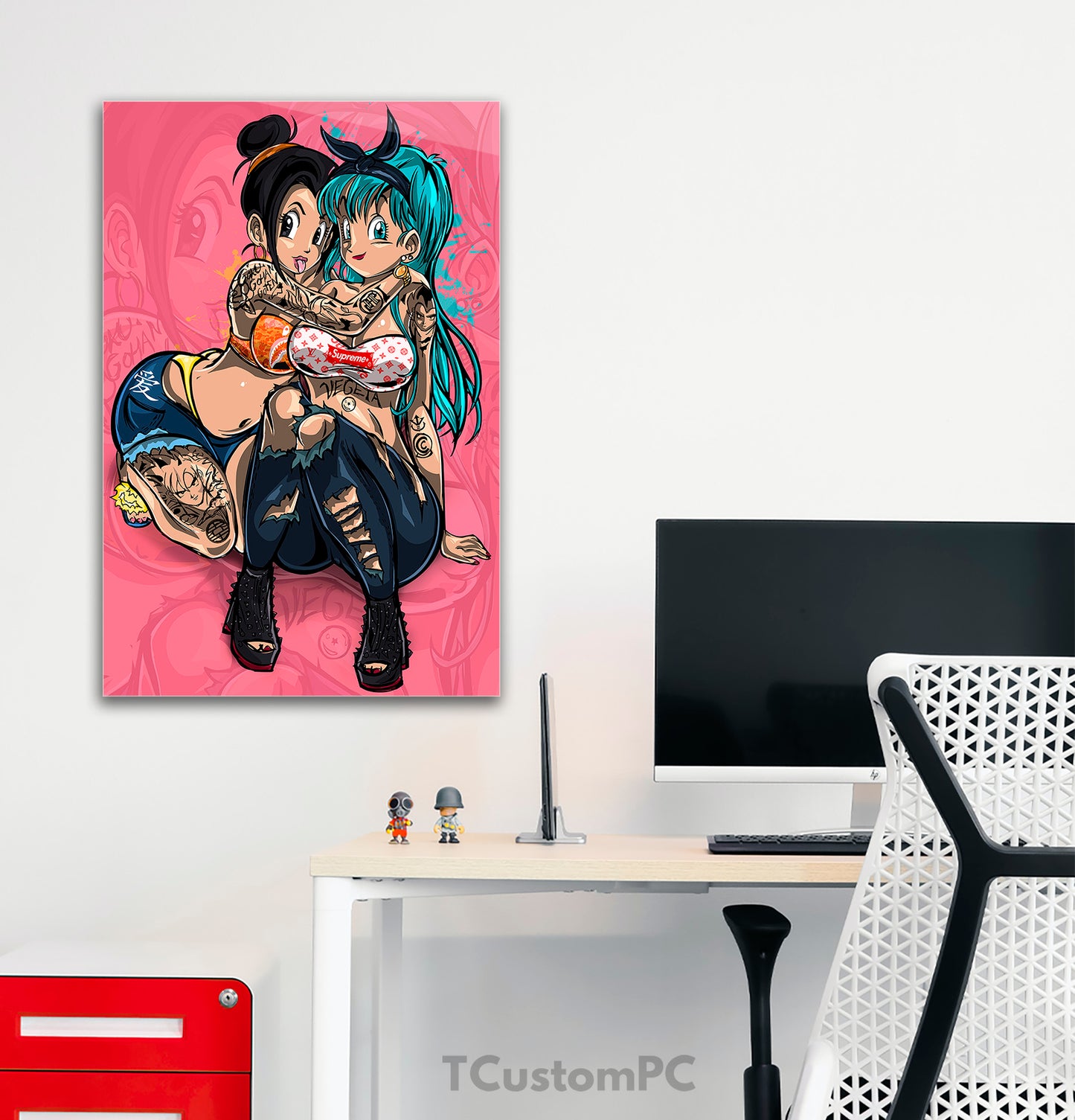 Wall Art Dragon, Ball Bulma X Chichi