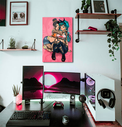 Wall Art Dragon, Ball Bulma X Chichi